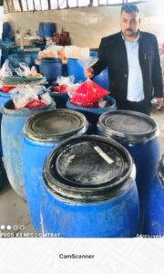 ضبط 2 طن ونصف مخللات غير صالحة للاستهلاك الآدمي ببنها