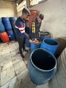 ضبط 2 طن ونصف مخللات غير صالحة للاستهلاك الآدمي ببنها