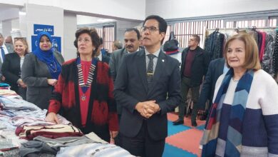 رئيس جامعة بنها يفتتح معرض الملابس الخيري للطلاب رئيس جامعة بنها يفتتح معرض الملابس الخيري للطلاب
