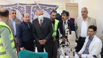 محافظ القليوبية يتفقد القافلة الطبية الشاملة بمركز شباب كفر الحصافة