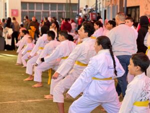 اختبارات فريق الكاراتية علي ملاعب الشبان