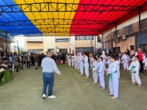 اختبارات فريق الكاراتية علي ملاعب الشبان