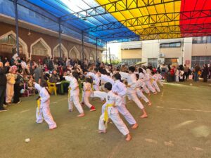 اختبارات فريق الكاراتية علي ملاعب الشبان