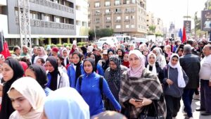 محافظ القليوبية يشهد ماراثون المشي  احتفالا باليوم العالمي للمرأة (صور)