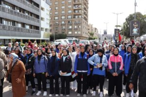 محافظ القليوبية يشهد ماراثون المشي  احتفالا باليوم العالمي للمرأة (صور)