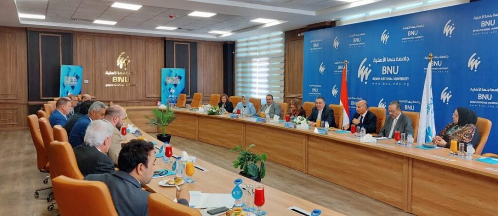 لبحث سبل التعاون .. جامعة بنها الأهلية تستقبل وفداً من الجامعات المجرية