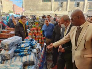 محافظ القليوبية يفتتح 3 معارض "أهلاً رمضان" لبيع السلع الغذائية بأسعار مخفضة