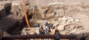 التفاصيل الكاملة لاكتشاف التابوت الأثري داخل مشروع إنشاء مستشفى بنها الجديد