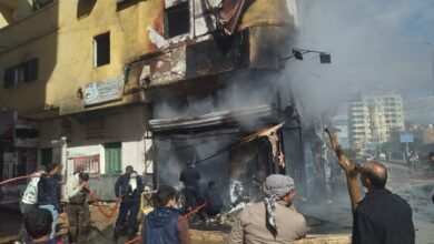 السيطرة على حريق في محل داخل عقار مكون من 5 أدوار بالقليوبية