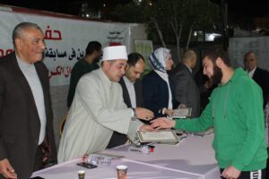 تكريم 154 متسابق فى مسابقة نور المصري لحفظة القرآن الكريم بنادى بنها الرياضي