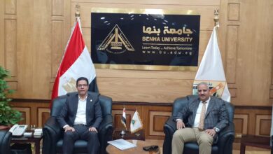 رئيس جامعة بنها يستقبل وكيل وزارة الشباب بالقليوبية رئيس جامعة بنها يستقبل وكيل وزارة الشباب بالقليوبية