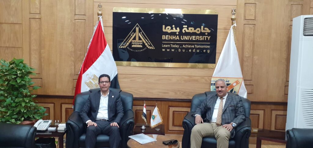 رئيس جامعة بنها يستقبل وكيل وزارة الشباب بالقليوبية رئيس جامعة بنها يستقبل وكيل وزارة الشباب بالقليوبية