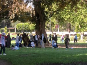 إقبال المواطنين على حدائق القناطر في ثاني أيام العيد