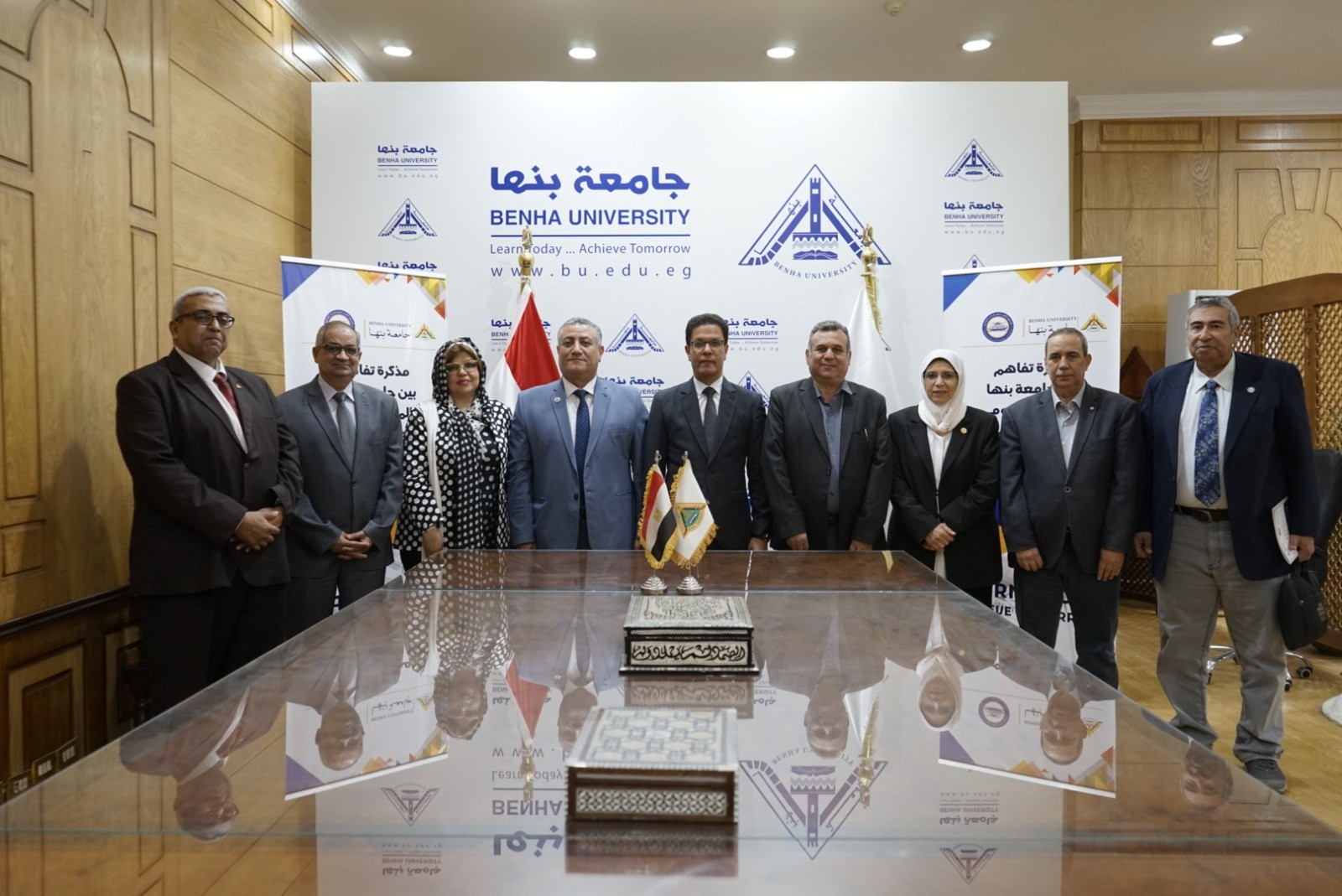 بروتوكول تعاون بين جامعة بنها والمعهد القومي لعلوم البحار والمصايد