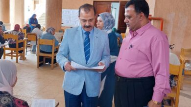 نائب رئيس جامعة بنها يتفقد سير الامتحانات بكلية التربية نائب رئيس جامعة بنها يتفقد سير الامتحانات بكلية التربية