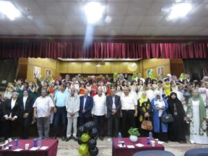 موجهى إدارة بنها فى حفل ختام الأنشطة لبراعم شبان بنها