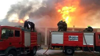 اندلاع حريق في شركة طنطا للزيوت ببنها