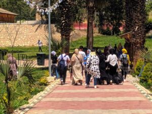 حدائق القناطر الخيرية تستقبل المواطنين للاحتفال بشم النسيم