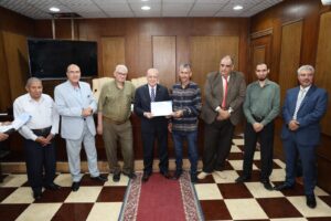 تكريم المتميزين في احتفال مياه القليوبية بعيد العمال