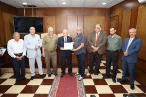 تكريم المتميزين في احتفال مياه القليوبية بعيد العمال