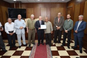 تكريم المتميزين في احتفال مياه القليوبية بعيد العمال