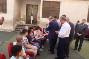 محافظ القليوبية يقدم التهنئة للأيتام والمسنين والمرضى بمناسبة عيد الأضحى المبارك