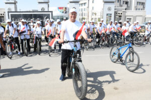 جامعة بنها الأهلية تحتفل بذكرى ثورة 30 يونيو بإطلاق ماراثون رياضي للدراجات الهوائية