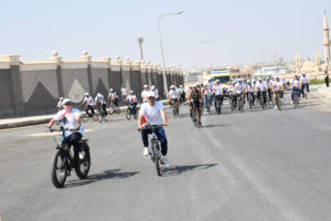 جامعة بنها الأهلية تحتفل بذكرى ثورة 30 يونيو بإطلاق ماراثون رياضي للدراجات الهوائية