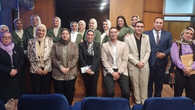 كلية الاعلام تناقش مشروعات التخرج للدفعه الاولي بجامعه المنوفية - صور