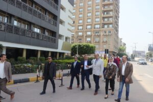 محافظ القليوبية الجديد يتفقد إدارات الديوان العام لمتابعة سير العمل