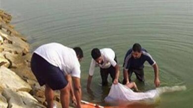 انتشال جثة شاب غريق بمياه نهر النيل في بنها