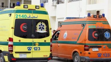 إصابة 8 أشخاص فى حادث تصادم سيارة أتوبيس وسيارة نقل على الطريق الدائري بالقليوبية إصابة 8 أشخاص فى حادث تصادم سيارة أتوبيس وسيارة نقل على الطريق الدائري بالقليوبية