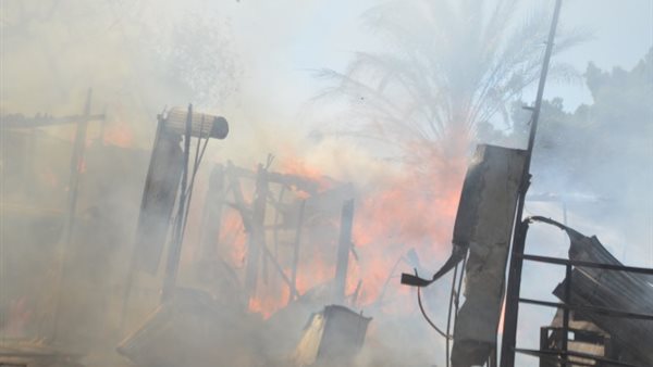 مصرع شخص وإصابة آخر في حريق مخبز بمدينة الخانكة