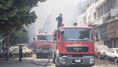 السيطرة على حريق بسوبر ماركت شهير بشبرا الخيمة