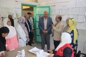 محافظ القليوبية يتفقد مبادرات 100 مليون صحة بالوحدة الصحية بزاوية بلتان