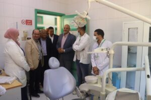 محافظ القليوبية يتفقد مبادرات 100 مليون صحة بالوحدة الصحية بزاوية بلتان
