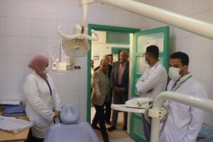 محافظ القليوبية يتفقد مبادرات 100 مليون صحة بالوحدة الصحية بزاوية بلتان