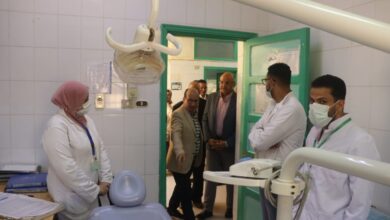 محافظ القليوبية يتفقد مبادرات 100 مليون صحة بالوحدة الصحية بزاوية بلتان