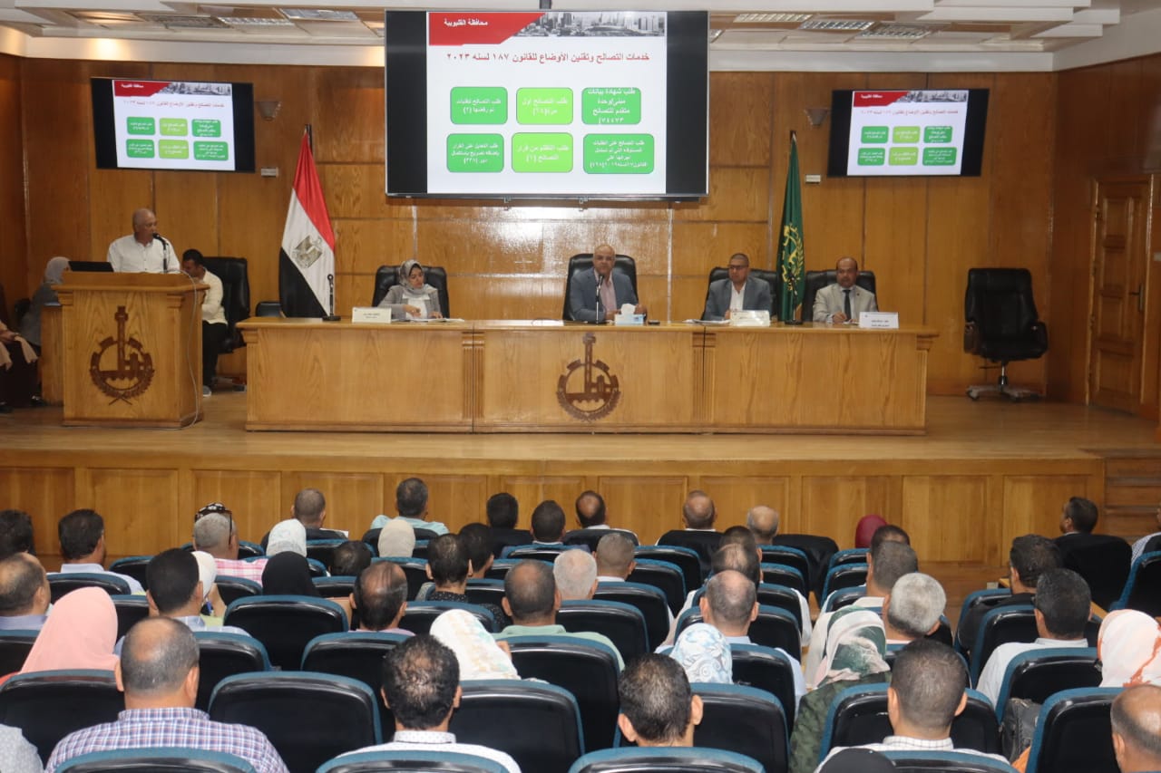 محافظ القليوبية يوجه بالمتابعة الدقيقة لمنظومة التصالح على مخالفات البناء محافظ القليوبية يوجه بالمتابعة الدقيقة لمنظومة التصالح على مخالفات البناء