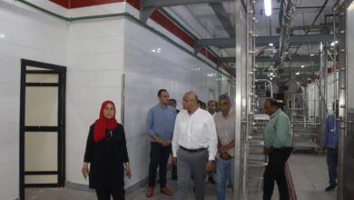 محافظ القليوبيه يتفقد أعمال تطوير مجزر حي غرب شبرا الخيمة