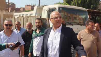محافظ القليوبية يضع حجر أساس عدد من المشروعات بمدينة بنها (صور)