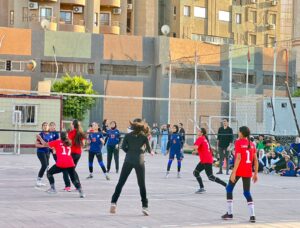 طائرة  شبان بنها  في مباراه ودية مع  الاعلاميين