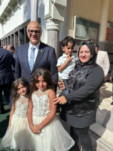 براعم شبان بنها فى إستقبال المهندس أيمن عطية محافظ القليوبية