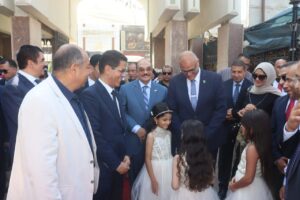 براعم شبان بنها فى إستقبال المهندس أيمن عطية محافظ القليوبية