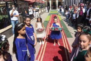 براعم شبان بنها فى إستقبال المهندس أيمن عطية محافظ القليوبية