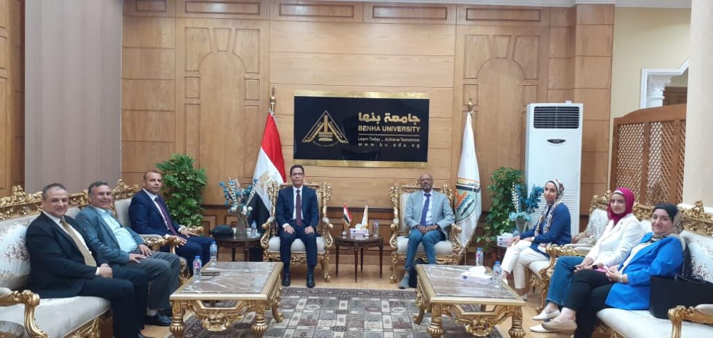 رئيس جامعة بنها يستقبل مدير مشروع التميز للزراعة والمياه الممول من الوكالة الأمريكية للتنمية الدولية