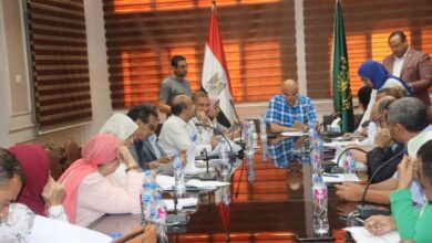 محافظ القليوبية يواصل لقائه الاسبوعي السابع بديوان عام المحافظة بمدينة بنها