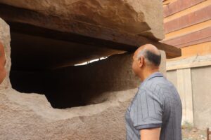 محافظ القليوبية يتفقد المقبره الأثرية والحمامات اليونانية ببنها