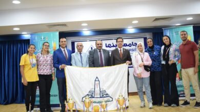 رئيس جامعة بنها يشهد ختام فعاليات المهرجان الرياضي الثاني لجامعات الدلتا وإقليم القاهرة الكبرى