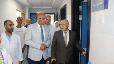 محافظ القليوبية يتابع أعمال التشغيل التجريبي لمبنى الرعايات الجديد بحميات بنها